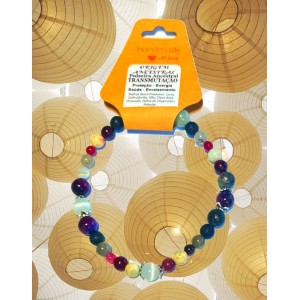 PULSEIRA ANCESTRAL - TRANSMUTAÇÃO (C/ PEDRAS SEMI-PRECIOSAS)